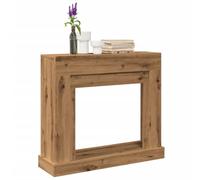 BOWEKAM Accesorios para chimenea y estufa de leña, marco para chimenea, roble artesanal, 100 x 30 x 87,5 cm, madera de ingeniería