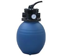 BOWEKAM Accesorios para piscina y spa, filtros de piscina y spa, filtro de arena para piscina con válvula de 4 posiciones, color azul, 300 mm
