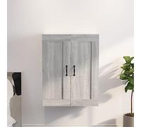 BOWEKAM Armario de pared colgante Sonoma gris 69,5 x 32,5 x 90 cm, muebles, armarios y almacenamiento, bufés y aparadores