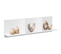 BOWEKAM Armario de pared de 100 x 16,5 x 30 cm, muebles de madera de ingeniería blanca, estanterías, estantes de pared y repisas
