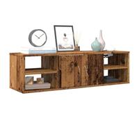 BOWEKAM Armario de pared de madera vieja de 101 x 30 x 29 cm, muebles de madera, estanterías, estantes de pared y repisas