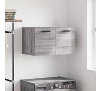 BOWEKAM Armario de pared gris Sonoma 60 x 36,5 x 35 cm, muebles de madera, armarios y almacenamiento, armarios de almacenamiento y taquillas