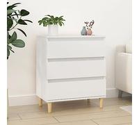 BOWEKAM Armarios y almacenamiento-buffets y aparadores-aparador blanco 60x35x70 cm madera de ingeniería