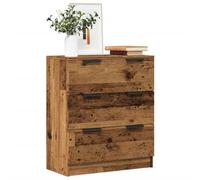 BOWEKAM Armarios y almacenamiento-buffets y aparadores-aparador de madera vieja 60x30x70 cm madera de ingeniería