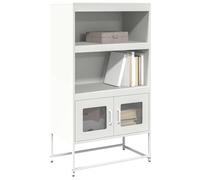 BOWEKAM Armarios y almacenamiento-buffets y aparadores-Highboard blanco 68x39x123 cm acero