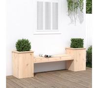 BOWEKAM Banco de madera maciza de pino para exteriores de 72.7 x 15.5 x 22.25 pulgadas