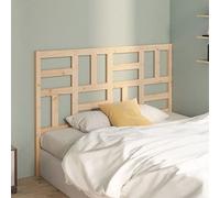 BOWEKAM Cabecero de cama para hogar y jardín, 126 x 4 x 104 cm, madera maciza de pino, elección de muebles