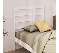 BOWEKAM Cabecero de cama para hogar y jardín, color blanco, 96 x 4 x 104 cm, madera maciza de pino, elección de muebles