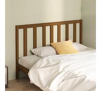 BOWEKAM Cabecero de cama para hogar y jardín, color marrón, 146 x 4 x 100 cm, madera maciza de pino, elección de muebles