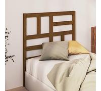 BOWEKAM Cabecero de cama para hogar y jardín, color marrón, 81 x 4 x 104 cm, madera maciza de pino, elección de muebles