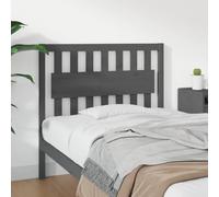 BOWEKAM Camas y accesorios-Cabeceros y estriberas-Cabecero de cama gris 105,5x4x100 cm madera maciza pino