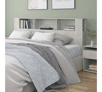 BOWEKAM Camas y accesorios-Cabeceros y estribos-Cabecero gris hormigón 200x18,5x104,5 cm