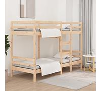 BOWEKAM Camas y accesorios-Camas y marcos de cama-litera sin colchón 90x200 cm madera maciza de pino
