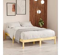 BOWEKAM Camas y accesorios: camas y marcos de cama, marco de cama sin colchón, madera maciza, tamaño doble pequeño
