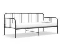 BOWEKAM Camas y accesorios-Camas y marcos de cama-Marco de sofá cama sin colchón, metal gris, 90 x 200 cm