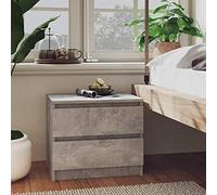 BOWEKAM Casa & Jardín-Armario Cama Gris Cemento 50x39x43,5 cm Madera Ingenierizada - Elección
