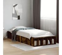 BOWEKAM Casa & Jardín - Marco de la cama sin colchón Roble ahumado 100x200 cm-Muebles Elección