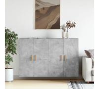 BOWEKAM Casa y Jardín Montado en la Pared Armarios 2 piezas Hormigón Gris Ingeniería Muebles Elección