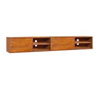 BOWEKAM Centros de entretenimiento y soportes de TV - Mueble de pared para TV de 180 x 30 x 30 cm, madera de teca maciza
