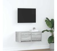 BOWEKAM Centros de entretenimiento y soportes de TV - Mueble de TV gris Sonoma 60 x 31 x 25,5 cm, madera de ingeniería
