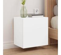 BOWEKAM Centros de entretenimiento y soportes de TV - Muebles de pared para TV, 2 piezas, color blanco, 40,5 x 30 x 40 cm, madera de ingeniería