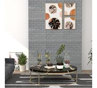 BOWEKAM Decor-Wallpaper-3D - Papel pintado autoadhesivo, 20 unidades, color antracita