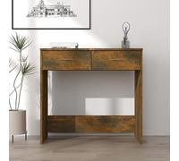 BOWEKAM Escritorio para hogar y jardín, roble ahumado, 80 x 40 x 75 cm, elección de muebles de madera