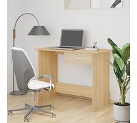 BOWEKAM Escritorio para hogar y jardín, roble Sonoma, 100 x 50 x 76 cm, elección de muebles de madera