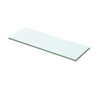 BOWEKAM Estantería de pared y repisas, panel de cristal transparente, 50 x 12 cm