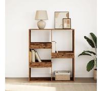 BOWEKAM Estanterías y estanterías de pie - Mueble para libros, divisor de habitación de madera vieja, 100 x 33 x 115 cm