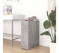 BOWEKAM Gabinete boticario gris hormigón 20 x 45,5 x 60 cm, madera de ingeniería