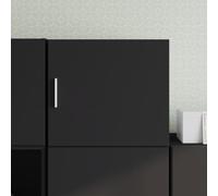 BOWEKAM Gabinetes y almacenamiento-buffets y aparadores-gabinete de pared negro 45x42.5x40 cm madera de ingeniería