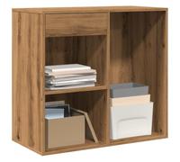 BOWEKAM Gabinetes y almacenamiento-gabinete cosmético artesano roble 80x40x75 cm madera de ingeniería