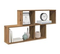 BOWEKAM Hogar y Jardín Estantería Artesanal Roble 100x18x53 cm Ingeniería Muebles de madera Elección