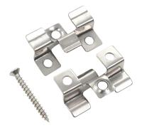 BOWEKAM Home & Garden-100 clips para terraza con 200 tornillos de acero inoxidable para muebles a elegir
