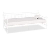 BOWEKAM Home & Garden-284668 - Marco para sofá cama sin colchón, metal blanco, 90 x 200 cm, elección de muebles