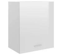 BOWEKAM Home & Garden - Armario colgante de madera brillante de 50 x 31 x 60 cm, color blanco brillante