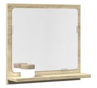 BOWEKAM Home & Garden-Armario de baño con espejo de roble Sonoma, 40 x 11 x 37 cm, elección de muebles de madera