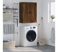 BOWEKAM Home & Garden - Armario de pared de roble marrón, 69,5 x 34 x 90 cm, elección de muebles de madera