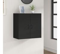 BOWEKAM Home & Garden - Armario de pared negro 60 x 31 x 60 cm, diseño de madera