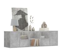 BOWEKAM Home & Garden - Armario esquinero de hormigón gris 160 x 40 x 45 cm para muebles de madera