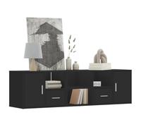 BOWEKAM Home & Garden - Armario esquinero negro de 160 x 40 x 45 cm de madera, elección de muebles