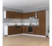 BOWEKAM Home & Garden - Armario inferior con cajones de roble marrón, 60 x 46 x 81,5 cm, elección de muebles de madera