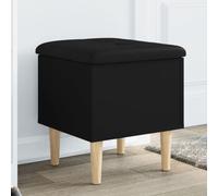 BOWEKAM Home & Garden-Banco de almacenamiento, color negro, 42 x 42 x 46 cm, elección de muebles de madera