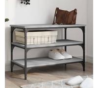 BOWEKAM Home & Garden-Banco de zapatos Sonoma gris, 70 x 38,5 x 49 cm, elección de muebles de madera