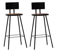 BOWEKAM Home & Garden-Bar Sillas 2 piezas de madera maciza reciclada elección de muebles