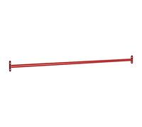 BOWEKAM Home & Garden - Barra giratoria de acero (125 cm), color rojo