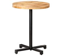 BOWEKAM Home & Garden-Bistro Mesa redonda 60 x 75 cm, madera de mango áspera, elección de muebles