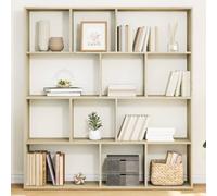 BOWEKAM Home & Garden-Book Cabinet Sonoma Oak 132 x 29 x 141,5 cm, elección de muebles de madera