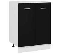 BOWEKAM Home & Garden-Bottom - Armario negro de 60 x 46 x 81,5 cm, elección de muebles de madera